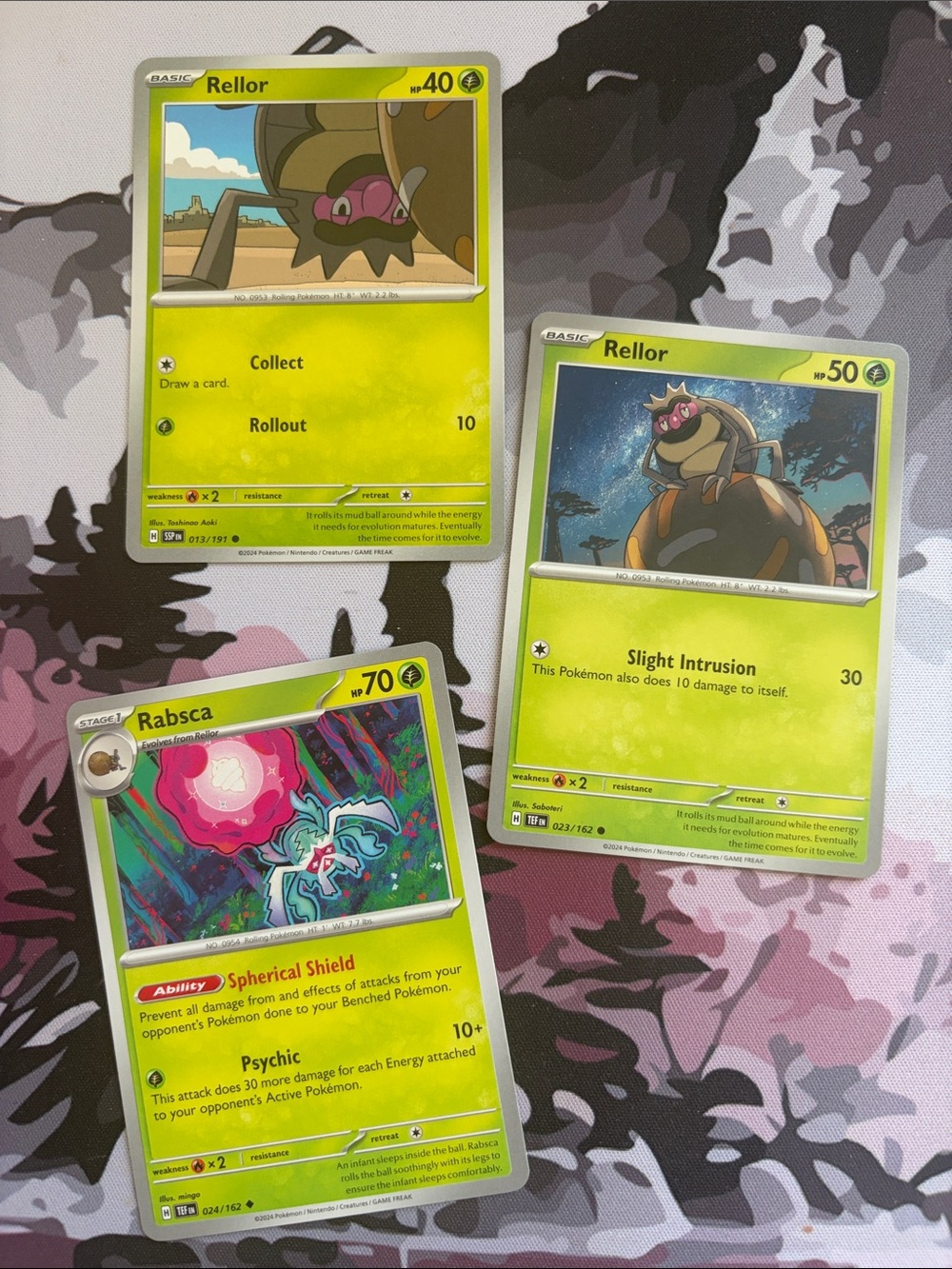 Rellor & Rabsca Evolution Lot | 3 Pokémon Cards | ✨5/$25✨